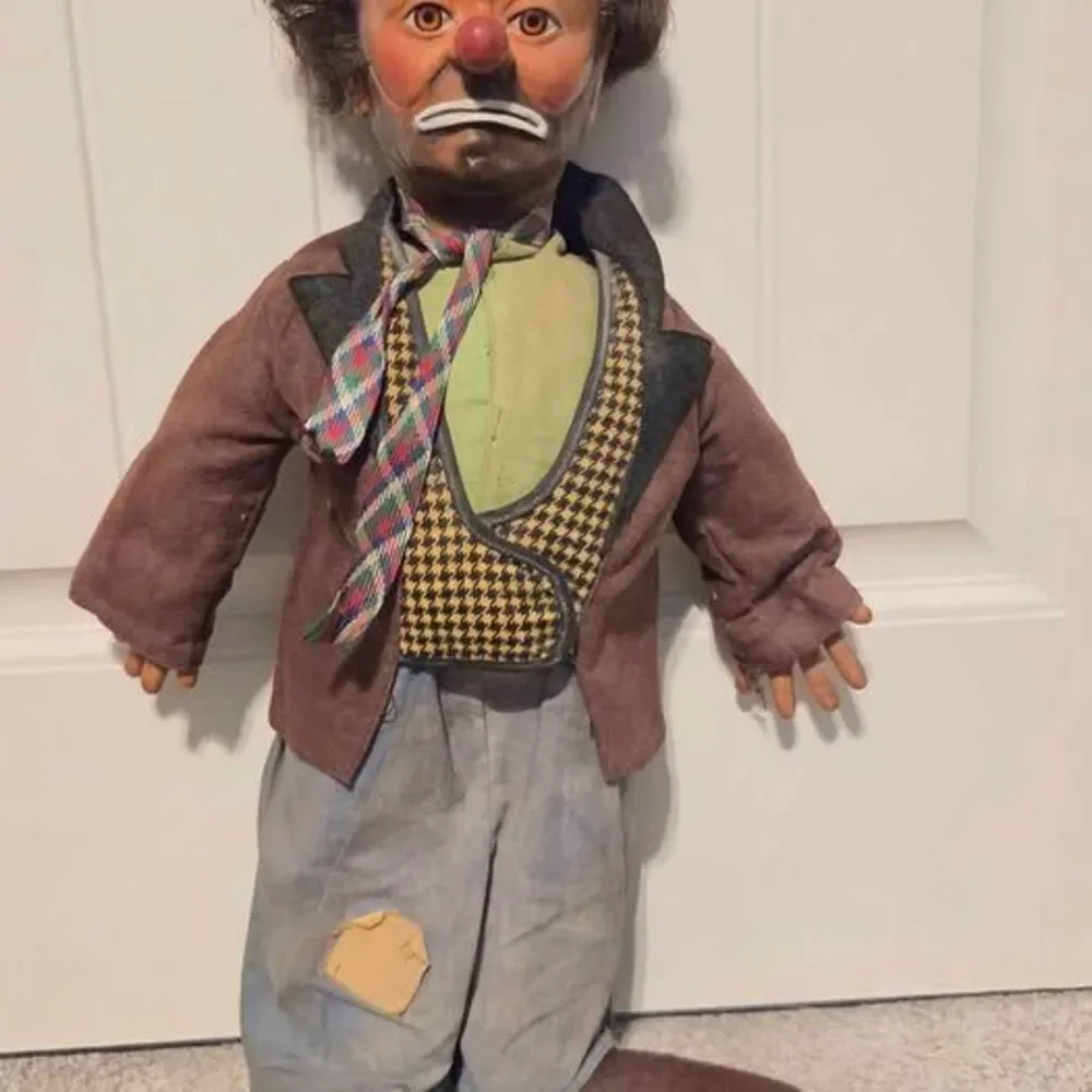 Vintage 1950s Baby Barry’s Emmett Kelly “Weary Willie The Clown” Hobo Doll